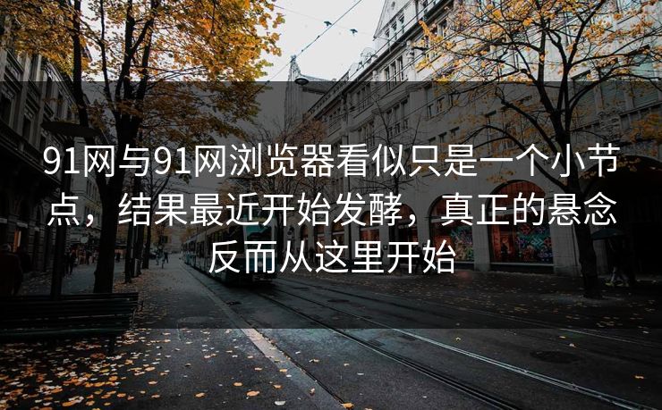 91网与91网浏览器看似只是一个小节点，结果最近开始发酵，真正的悬念反而从这里开始  第1张