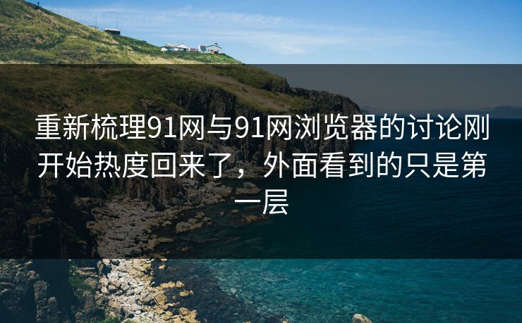 重新梳理91网与91网浏览器的讨论刚开始热度回来了，外面看到的只是第一层  第1张